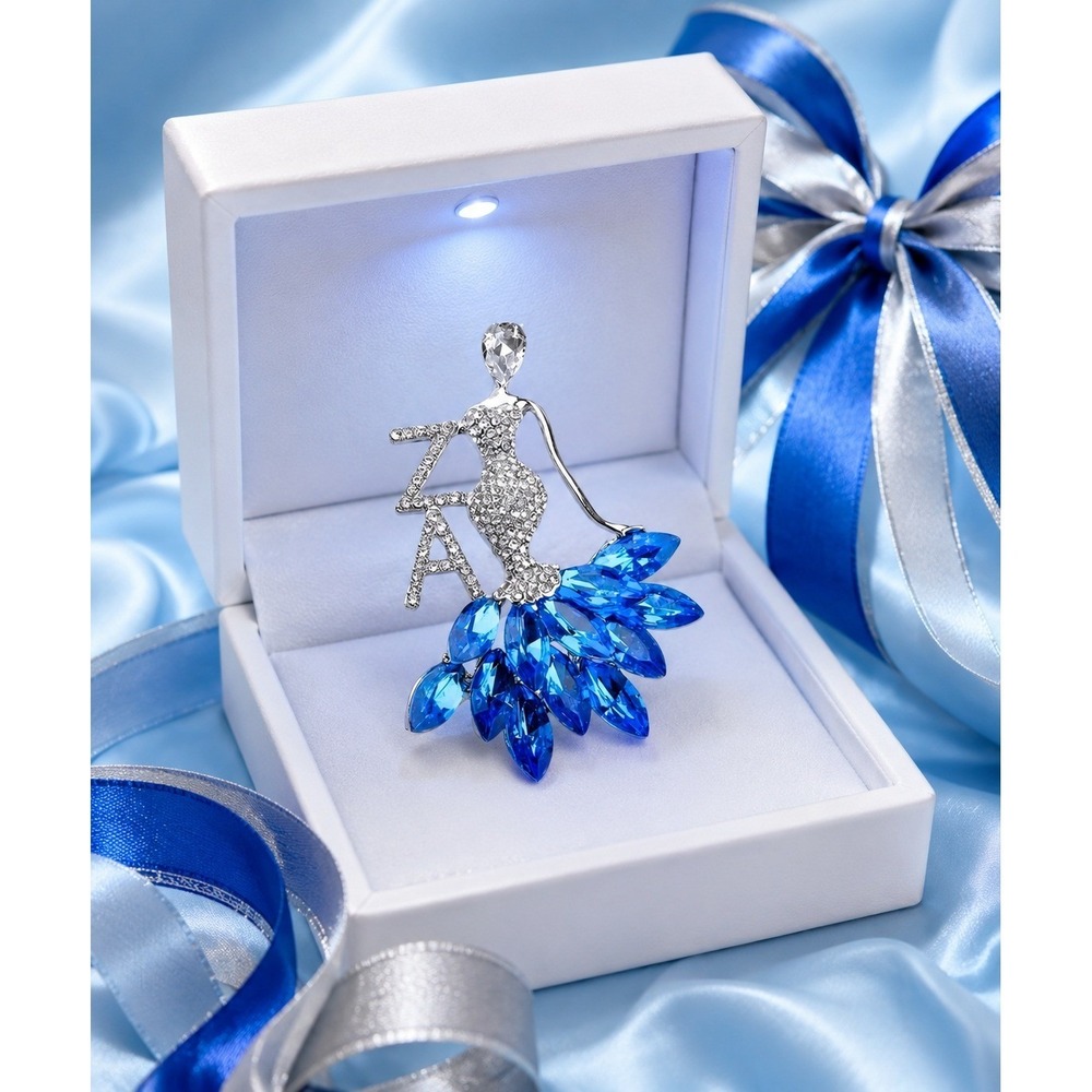 Zeta Amicae Brooch Lady Pin